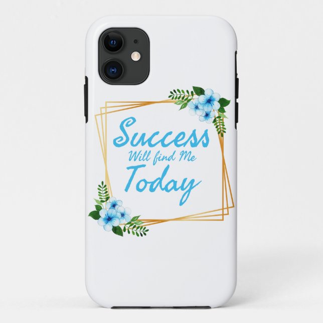 Capa Para iPhone 11 afirmações de vibração positiva para autocuidado (Verso)