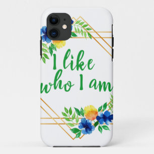 Capa Para iPhone 11 afirmações positivas para o sucesso e o amor própr