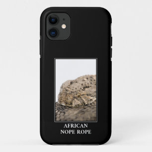 Capa Para iPhone 11 African Nope Rope - Puff adder Cobra Danger