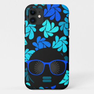 Capa Para iPhone 11 Afro Diva Azul