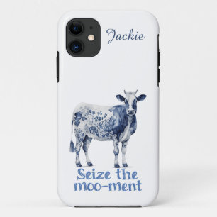 Capa Para iPhone 11 "Agarre o Moo-ramento" Personalizado