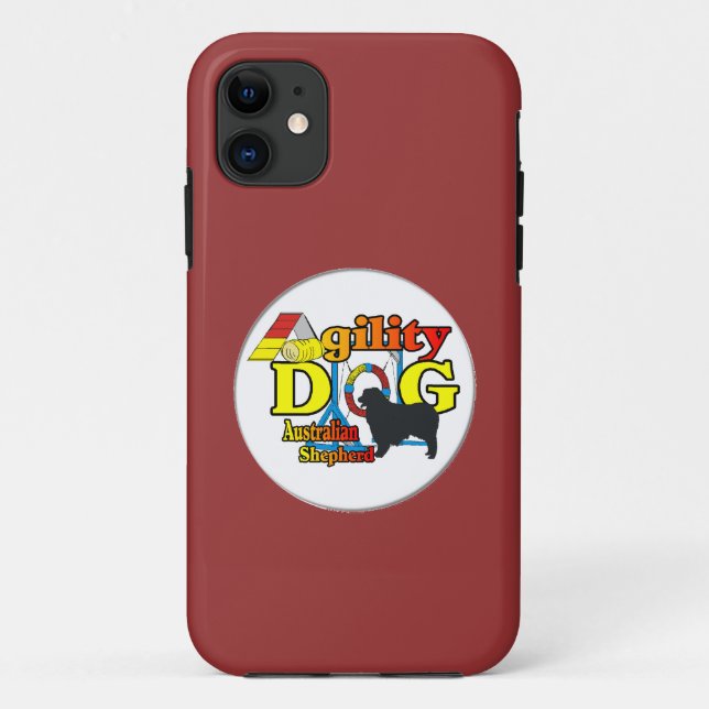 Capa Para iPhone 11 Agilidade de Pastor Australiana (Verso)