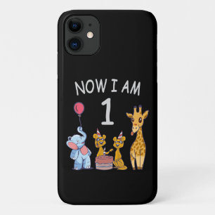 Capa Para iPhone 11 Agora eu tenho 1 ano de idade 1º Aniversário no Zo
