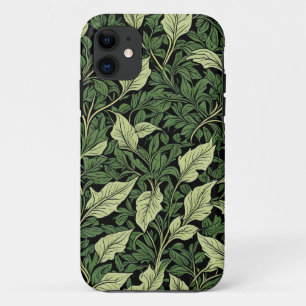 Capa Para iPhone 11 Agrupamento de Vinhas em Tons de Verde