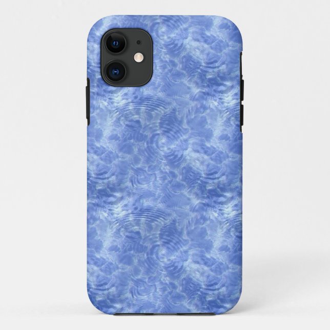 Capa Para iPhone 11 Água azul gelada (Verso)