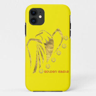 Capa Para iPhone 11 águia ouro