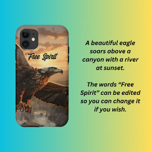Capa Para iPhone 11 Águia ouro