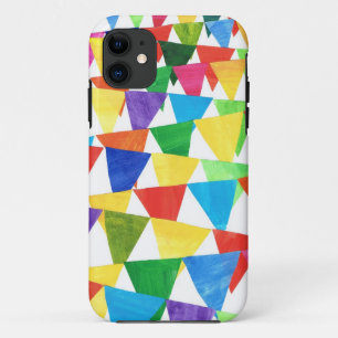 Capa Para iPhone 11 Agulhas Festivas, Bandeiras Coloridas, Fundo Branc