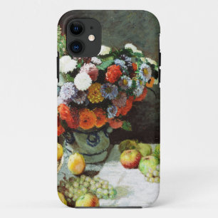 Capa Para iPhone 11 "Ainda a vida com flores e Frutas" de Claude Monet