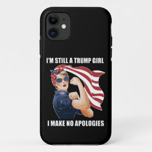 Capa Para iPhone 11 Ainda Sou Uma Rapariga Trump Não Peço Desculpas Tr