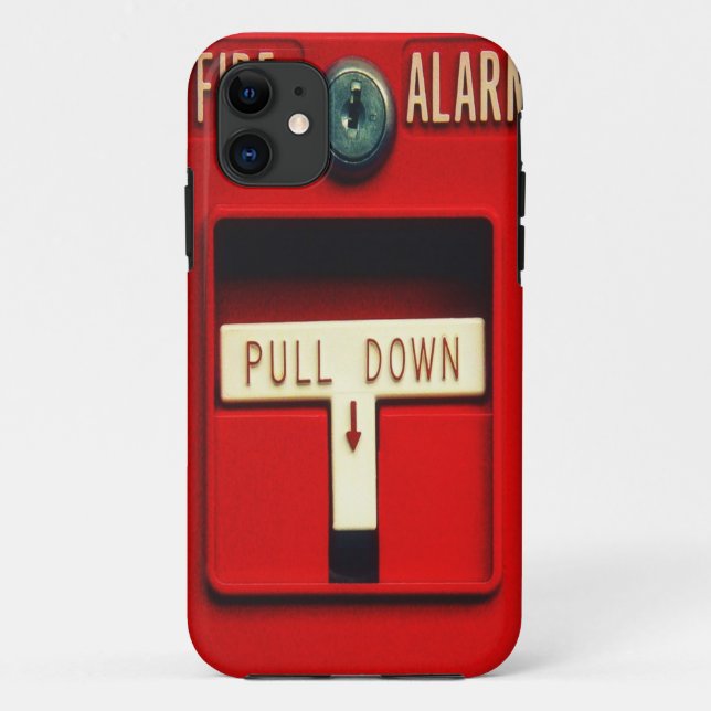 Capa Para iPhone 11 Alarme de incêndio (Verso)