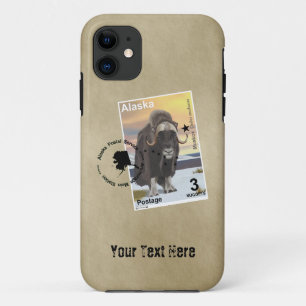 Capa Para iPhone 11 Alaska Muskox Postage Stamp Souvenir
