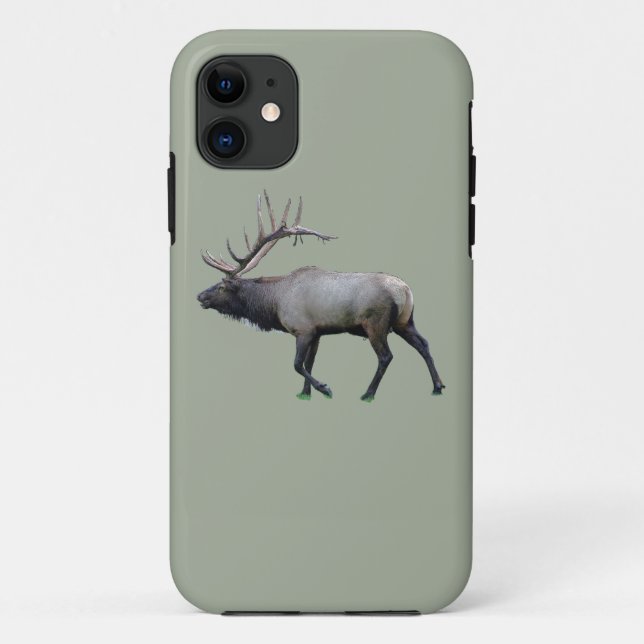 Capa Para iPhone 11 Alces do veado norte-americano do salgueiro (Verso)