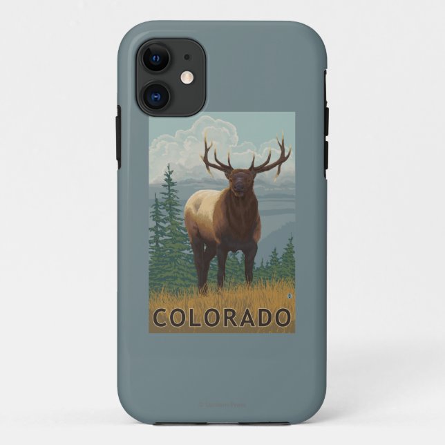 Capa Para iPhone 11 Alces SceneColorado (Verso)