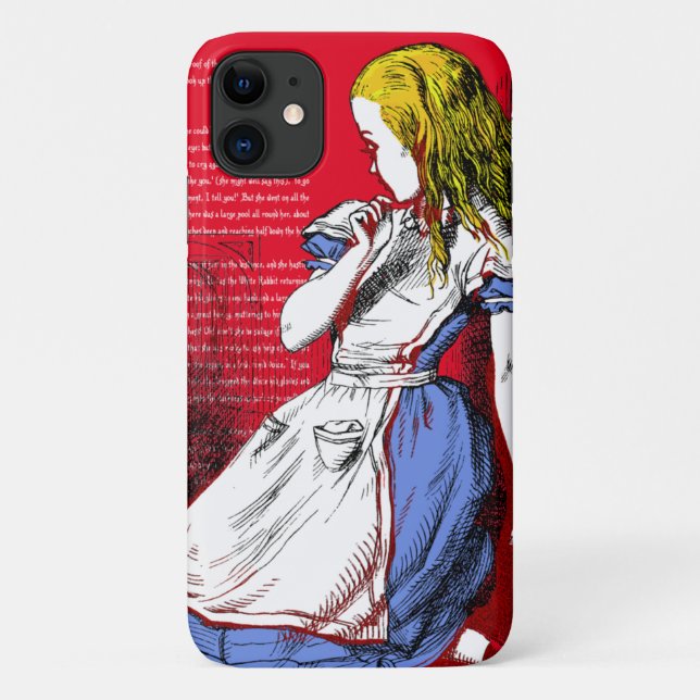 Capa Para iPhone 11 Alice no País das Maravilhas (Verso)