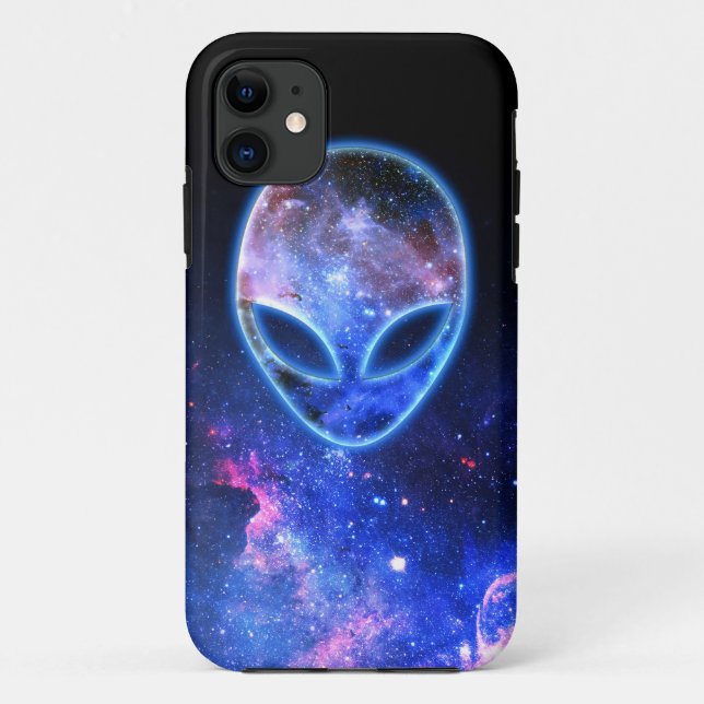 Capa Para iPhone 11 Alienígena no espaço (Verso)