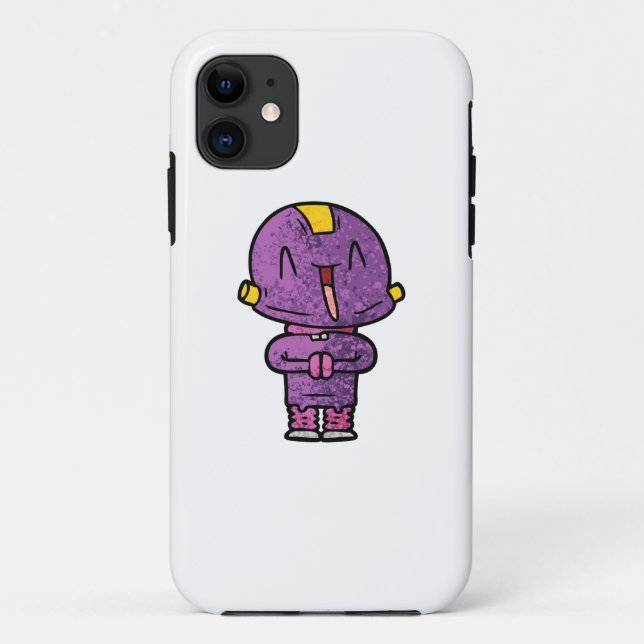 Capa Para iPhone 11 alienígena roxa (Verso)