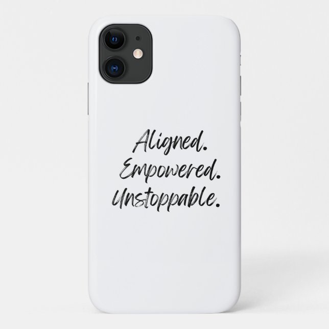 Capa Para iPhone 11 Alinhado. Empoderado. Inparável. (Verso)