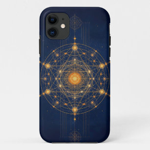 Capa Para iPhone 11 Alinhamento Estelar: A Geometria da Luz Interior
