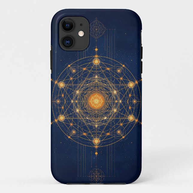 Capa Para iPhone 11 Alinhamento Estelar: A Geometria da Luz Interior (Verso)