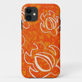 Capa Para iPhone 11 Alinhe um Honu alaranjado