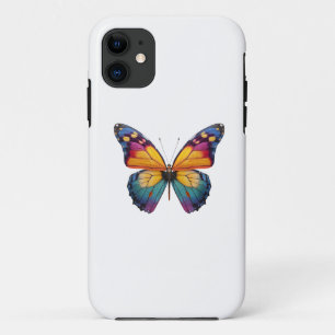 Capa Para iPhone 11 Almofada com um desenho de uma Borboleta colorida.