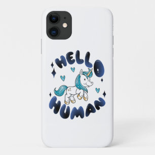 Capa Para iPhone 11 Alô humano Adorável Unicorn