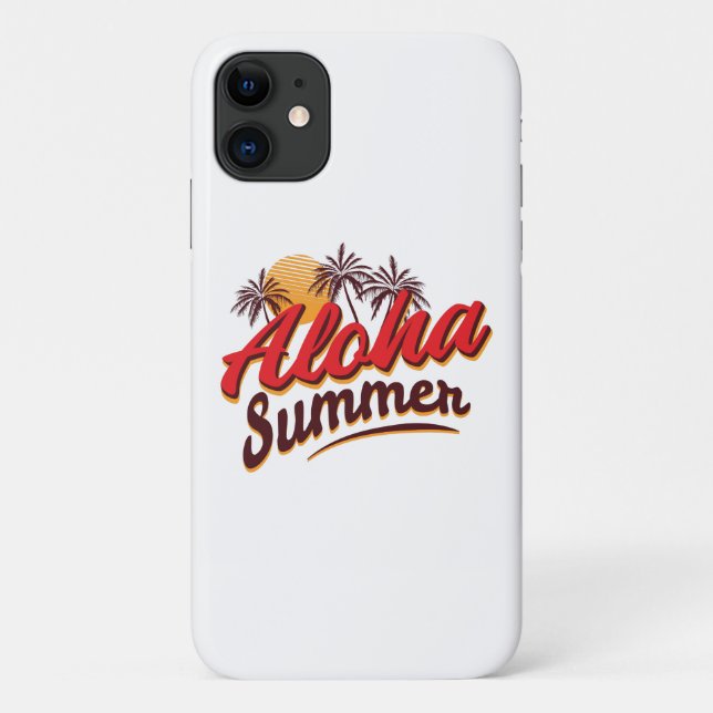 Capa Para iPhone 11 Aloha Summer (Verso)