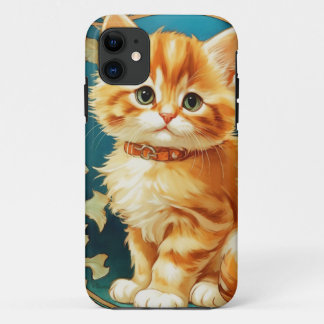 Capa Para iPhone 11 Alphonse Mucha Art Nouveau Cat