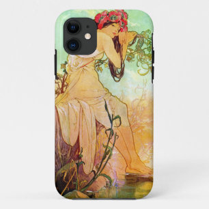 Capa Para iPhone 11 Alphonse Mucha Girl By Pond
