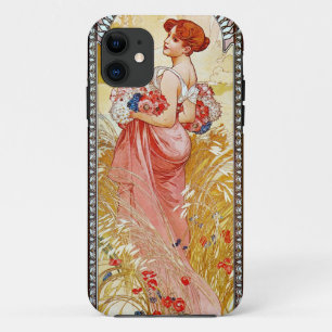 Capa Para iPhone 11 Alphonse Mucha Summer
