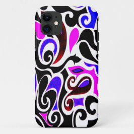 Capa Para iPhone 11 Altere a espiral traseira do modo de trava de cor