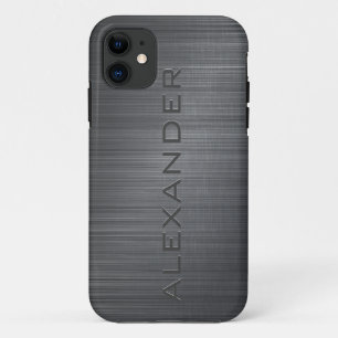 Capa Para iPhone 11 Alumínio com 3 Monogramas, com revestimento metáli