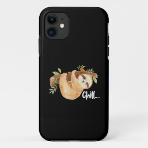 Capa Para iPhone 11 Amante de Animais Silvestres Preguiça Relaxada Man