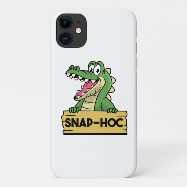Capa Para iPhone 11 Amante engraçado de jacarés e crocodilo do zoológi (Verso)