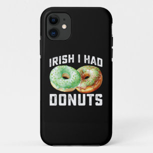 Capa Para iPhone 11 Amantes de Donuts Irlandeses Divertido Dia de São 