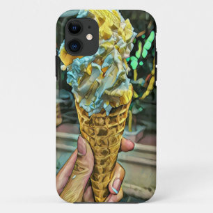 Capa Para iPhone 11 Amantes do sorvete de Verão