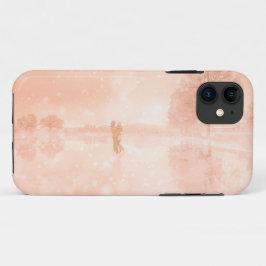 Capa Para iPhone 11 Amantes em um lago congelado
