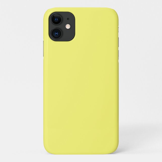 Capa Para iPhone 11 Amarelo-Manteiga (Verso)