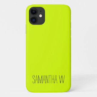 Capa Para iPhone 11 Amarelo Neon de alta visibilidade