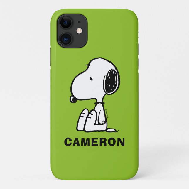 Capa Para iPhone 11 Amendoins | Snoopy Olhando Para Baixo (Verso)