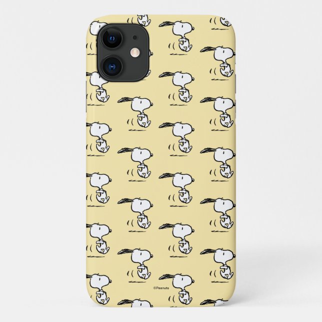 Capa Para iPhone 11 Amendoins | Snoopy Running (Verso)