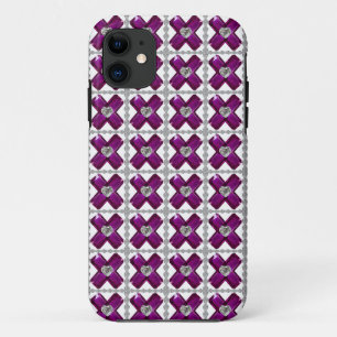 Capa Para iPhone 11 Ametist Diamond Art, Purple