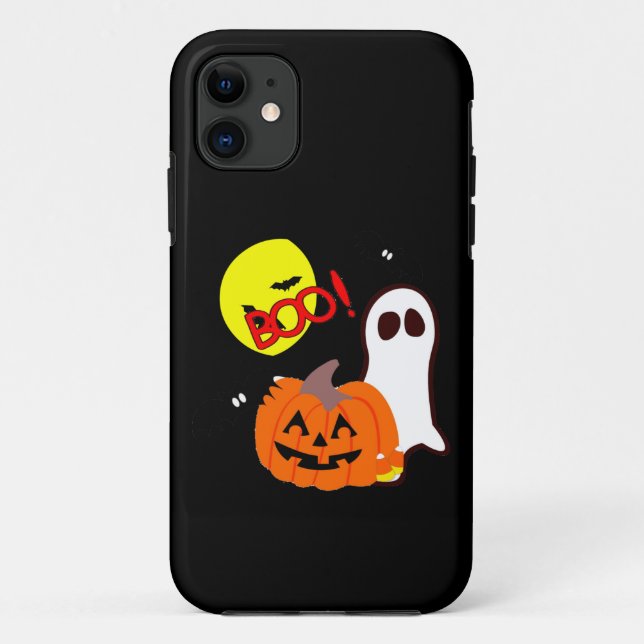 Capa Para iPhone 11 Amigos do fantasma do Dia das Bruxas (Verso)