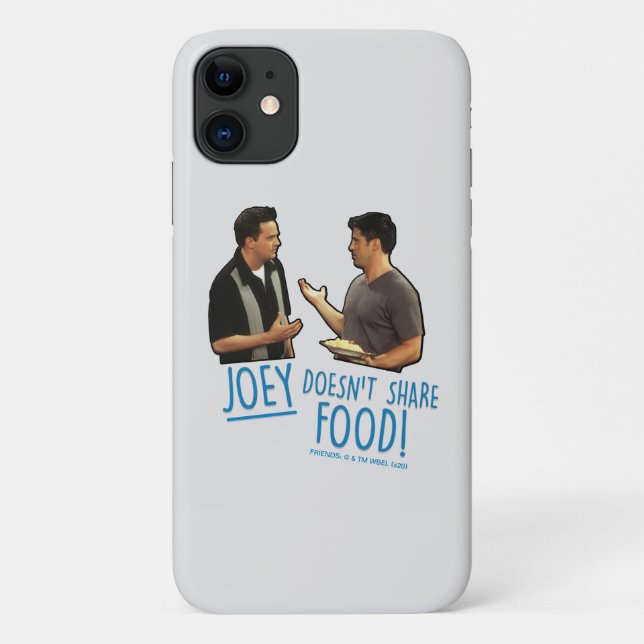 Capa Para iPhone 11 AMIGOS™ | Joey não compartilha Comida! (Verso)