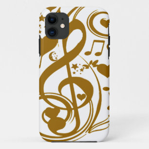 Capa Para iPhone 11 Amor & Alegria-Ouro_