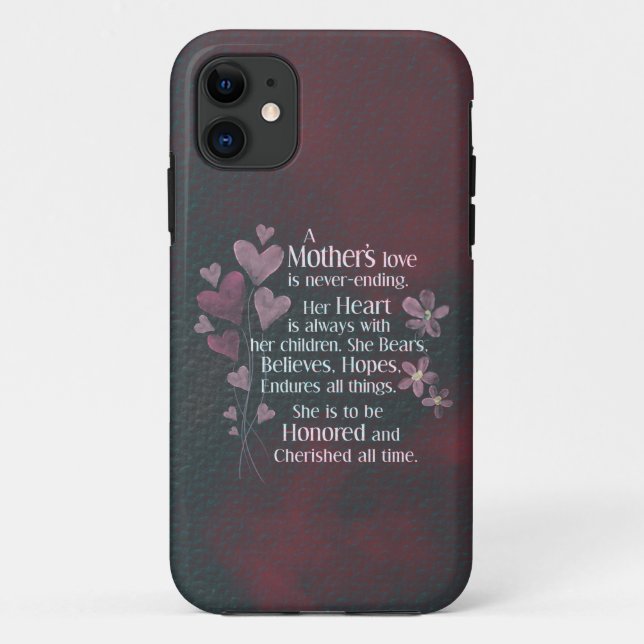 Capa Para iPhone 11 Amor de Mãe (Verso)
