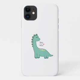 Capa Para iPhone 11 Amor Dino