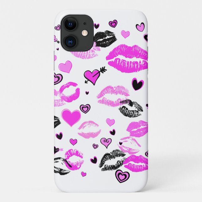 Capa Para iPhone 11 amor e beijos (Verso)
