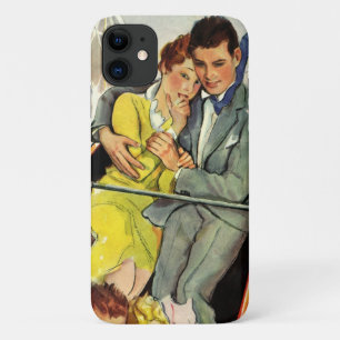 Capa Para iPhone 11 Amor e Romance Vintage, Passeio de Montanha-Russa